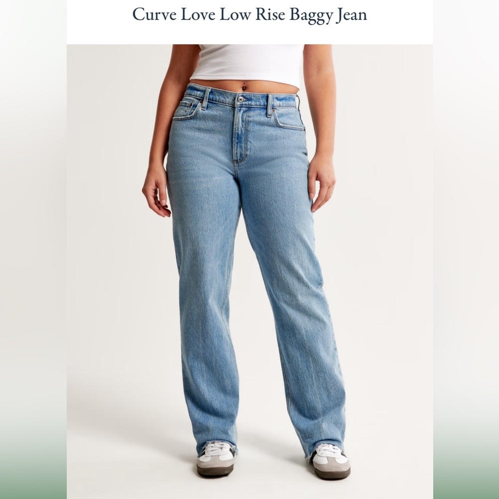 Abercrombie Curve Love Low Rise Baggy Jean